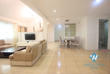 Nice duplex apartment for lease in E tower Ciputra, Tay Ho, Ha Noi 